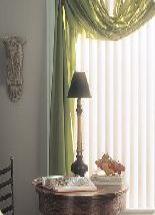 Kirsch Vertical with Decor Swag Valance